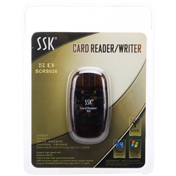 SSK(飚王)水晶系列 SCRS026 SD卡读卡器