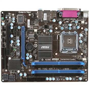 微星(MSI) G41M-P43 Combo 主板 (Intel G41/ LGA 775)